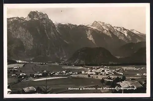 AK Abtenau, Gesamtansicht mit Breitstein und Wieswand