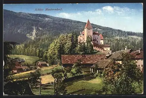 AK Mauterndorf, Totalansicht vom Schloss