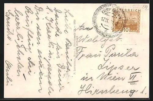 AK Kaltenleutgeben, Ortsansicht mit Kirche