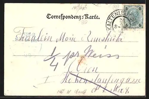 AK Kaltenleutgeben, Panorama mit Kirche