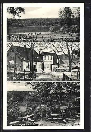 AK Ratzeburg, Küchen-See, Farchauer Mühle, Garten