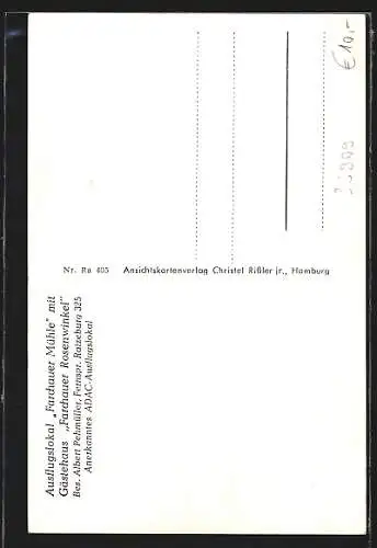 AK Ratzeburg, Küchen-See, Farchauer Mühle, Garten