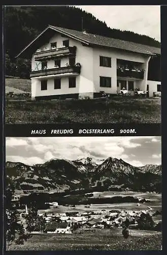 AK Bolsterlang, Pension Haus Freudig, Ortspanorama