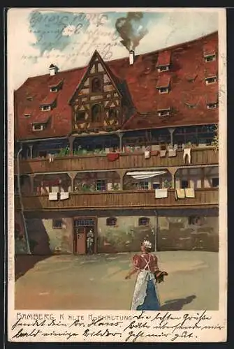 Künstler-AK Alexander Marcks: Bamberg, K. Alte Hofhaltung