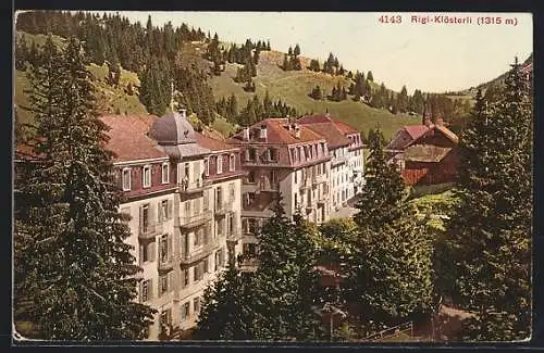 AK Rigi-Klösterli, Blick auf den Ort