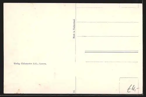 AK Hochdorf, Ortsansicht mit Kirchen