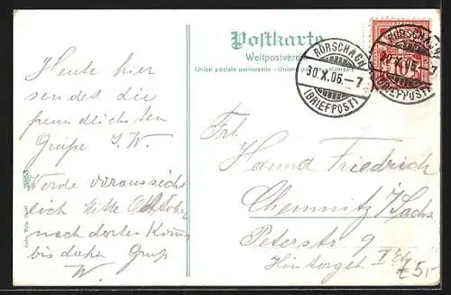 AK Rorschach, Ortsansicht mit Kirche