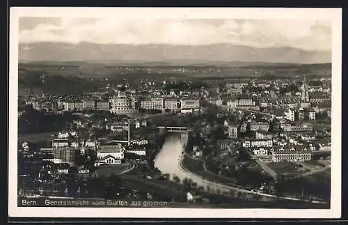 AK Bern, Gesamtansicht vom Gurten aus