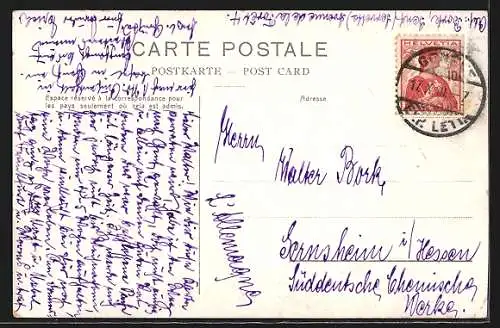 AK Territet-Chillon, Vue sur les Dents du Midi