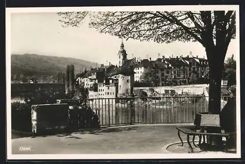 AK Olten, Ortspartie an der Flusspromenade