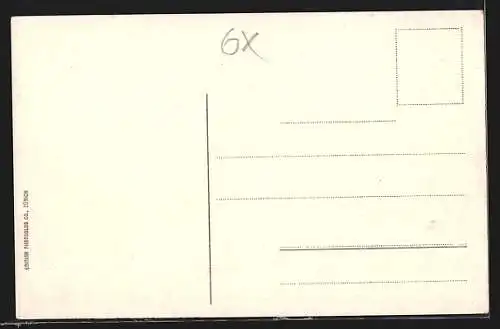 AK Scherzligen am Thunersee, Kirche mit Stockhorn
