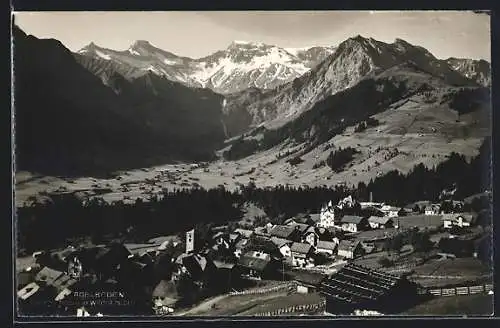 AK Adelboden, Blick ins Tal mit Wildstrubel