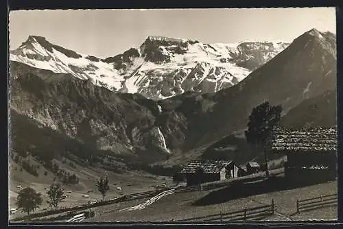 AK Adelboden, Blick in die Alpen