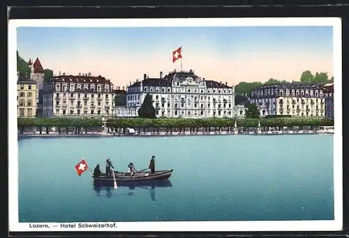 AK Luzern, Das Hotel Schweizerhof am Wasser