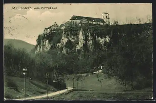 AK Mariastein, Ortsansicht vom Talweg aus