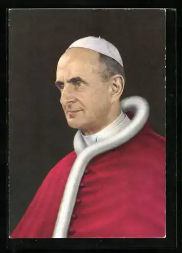 AK Papst Paul VI. mit Pileolus