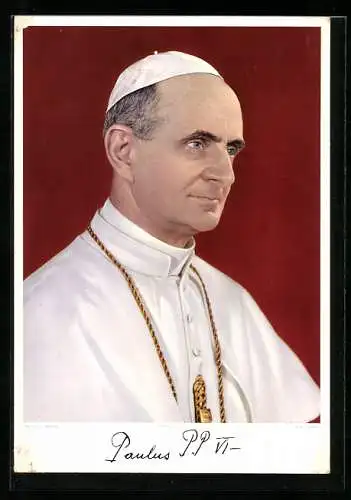 AK Papst Paul VI., Brustportrait