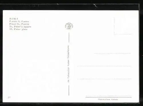 AK Papst Paul VI. und der Petersplatz
