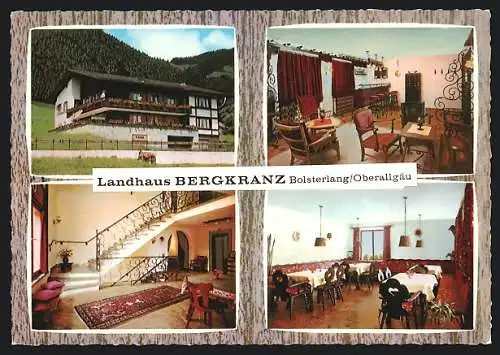 AK Bolsterlang /Oberallgäu, Das Landhaus Bergkranz, Innenansichten