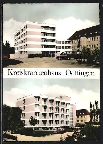 AK Oettingen, Zwei Ansichten des Kreiskrankenhauses