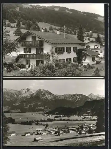 AK Sonderdorf /Allgäu, Das Haus Bergblick, Bergpanorama