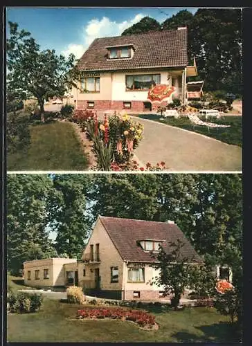 AK Reinfeld /Holst., Das Gästehaus Seeblick aus zwei Perspektiven