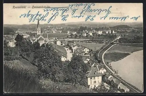 AK Emmenbrücke, Ortsansicht mit Reussbühl