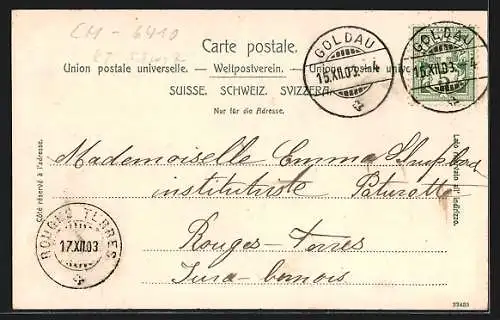 AK Goldau, Teilansicht mit Mythen