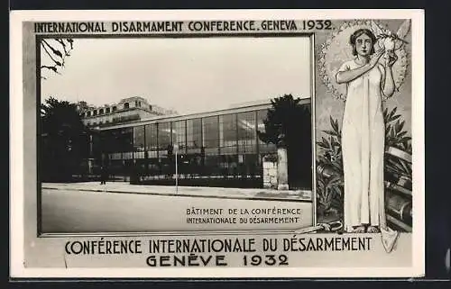 AK Genève, Conférence Internationale du Désarmement 1932, Batiment de la Conférence