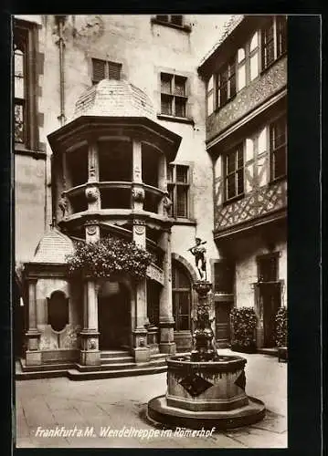 AK Alt-Frankfurt, Wendeltreppe im Römerhof