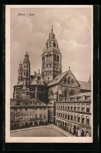 AK Mainz, Ansicht des Doms