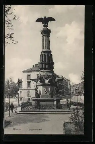 AK Hamburg-Altona, Siegesdenkmal