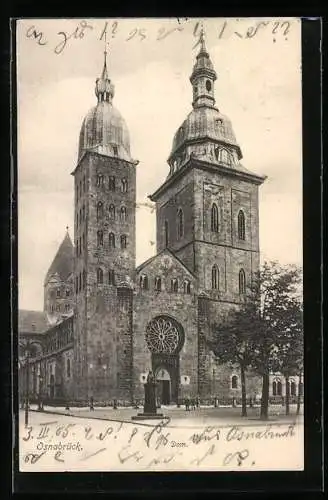 AK Osnabrück, Blick auf den Dom
