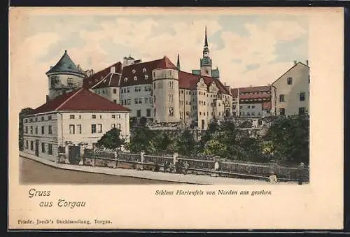 AK Torgau, Schloss Hartenfels, von Norden aus