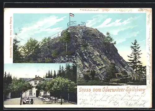AK Oberoderwitz, Oderwitzer Spitzberg mit Restaurant