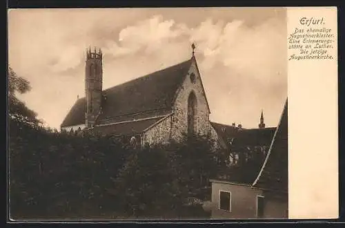 AK Erfurt, Das ehemalige Augustiner-Kloster, jetzt Augustinerkirche