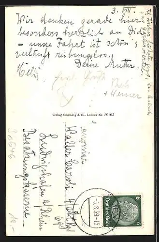 AK Hildburghausen, Rathaus mit Herzog-Georg-Brunnen