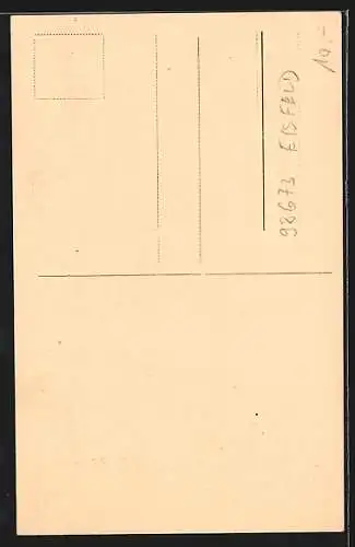 Künstler-AK Eisfeld, Partie an der Werraquelle