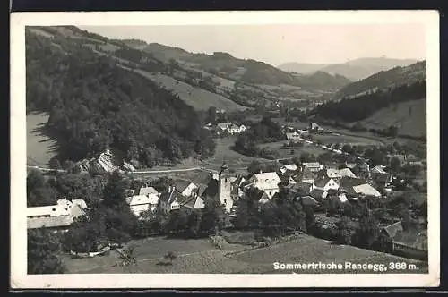 AK Randegg, Gesamtansicht, Luftbild