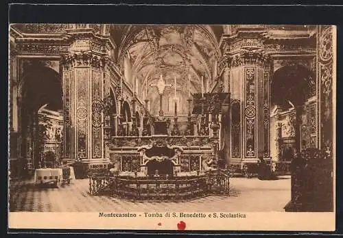 AK Montecassino, Tomba di S. Benedetto e S. Scolastica