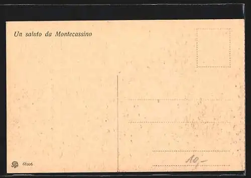 AK Montecassino, la Badia, Stampa del sec. XVIII