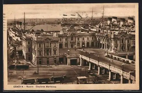 AK Genova, Stazione Marittima, Bahnhof