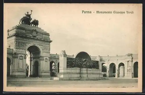 AK Parma, Monumento Giuseppe Verdi