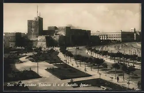 AK Bari, Il giardino Federico II e il Castello Suevo