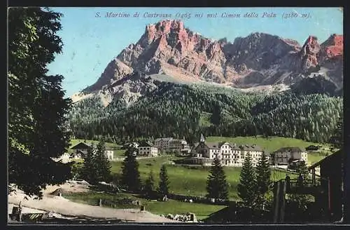 AK S. Martino di Castrozza, Panorama mit Cimon della Pala
