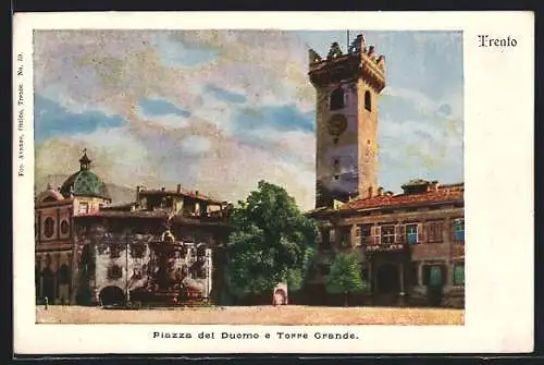AK Trento, Piazza del Duomo e Torre Grande