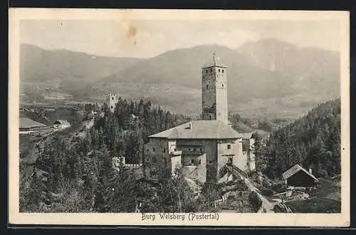 AK Welsberg, Panorama mit Burg