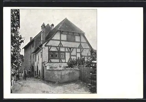 AK Überlingen am Bodensee, Geburtshaus des Mystikers Amandus Suso