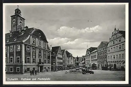 AK Eichstätt, Rathaus und Marktplatz