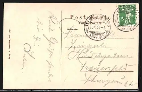 AK Biel, Ortsansicht und die Taubenlochschlucht